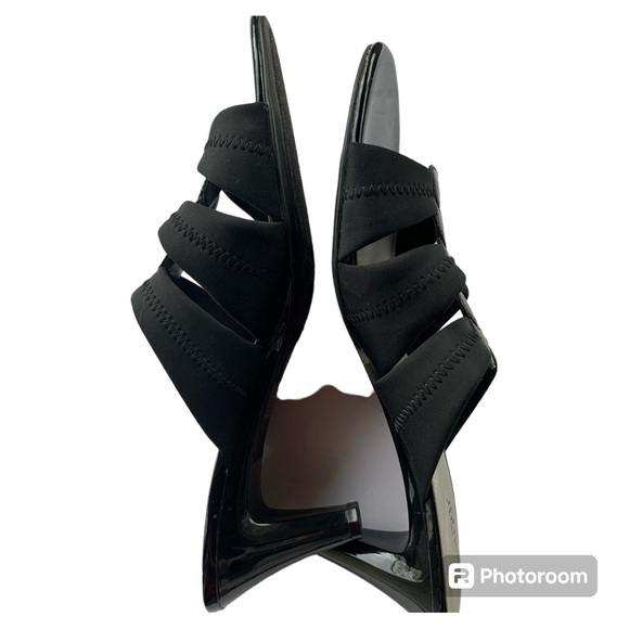 East Fifth Black Slip on Heels SZ 10M - Picture 9 of 13